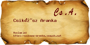Csikász Aranka névjegykártya